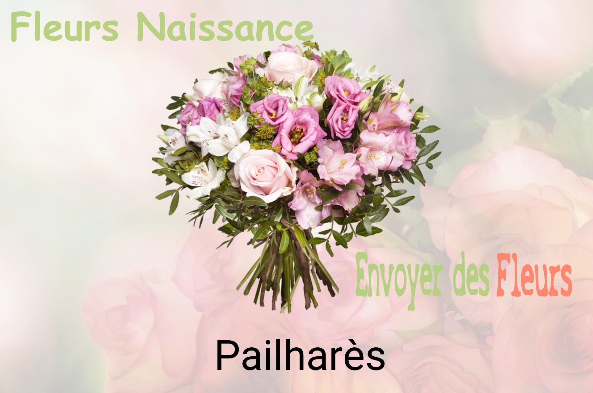 Bouquet de fleurs de naissance livré à Pailharès